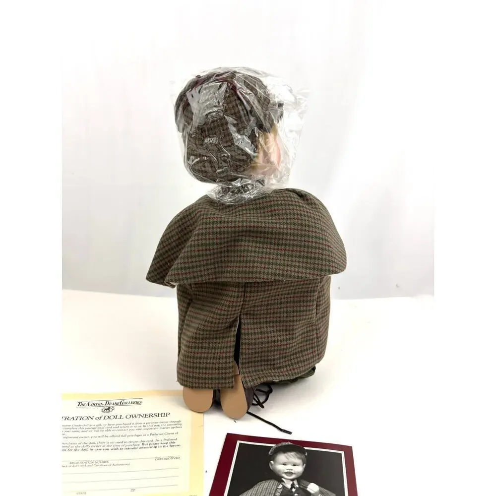 VTG Ashton Drake Porcelain Doll Little Sherlock Born to be Famous 1989 1st Issue